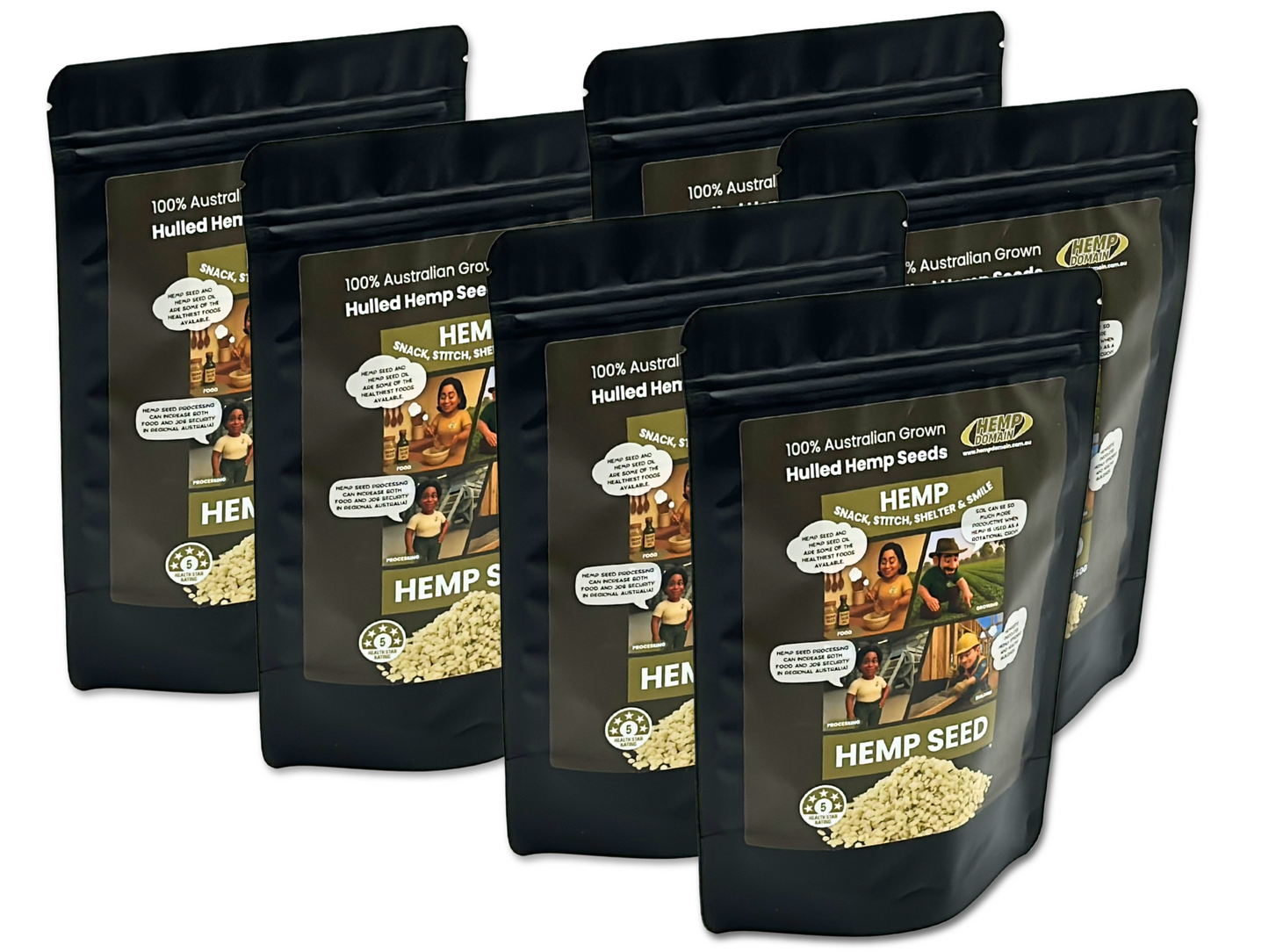 Hemp Domain - Hulled Hemp Seed - 500g