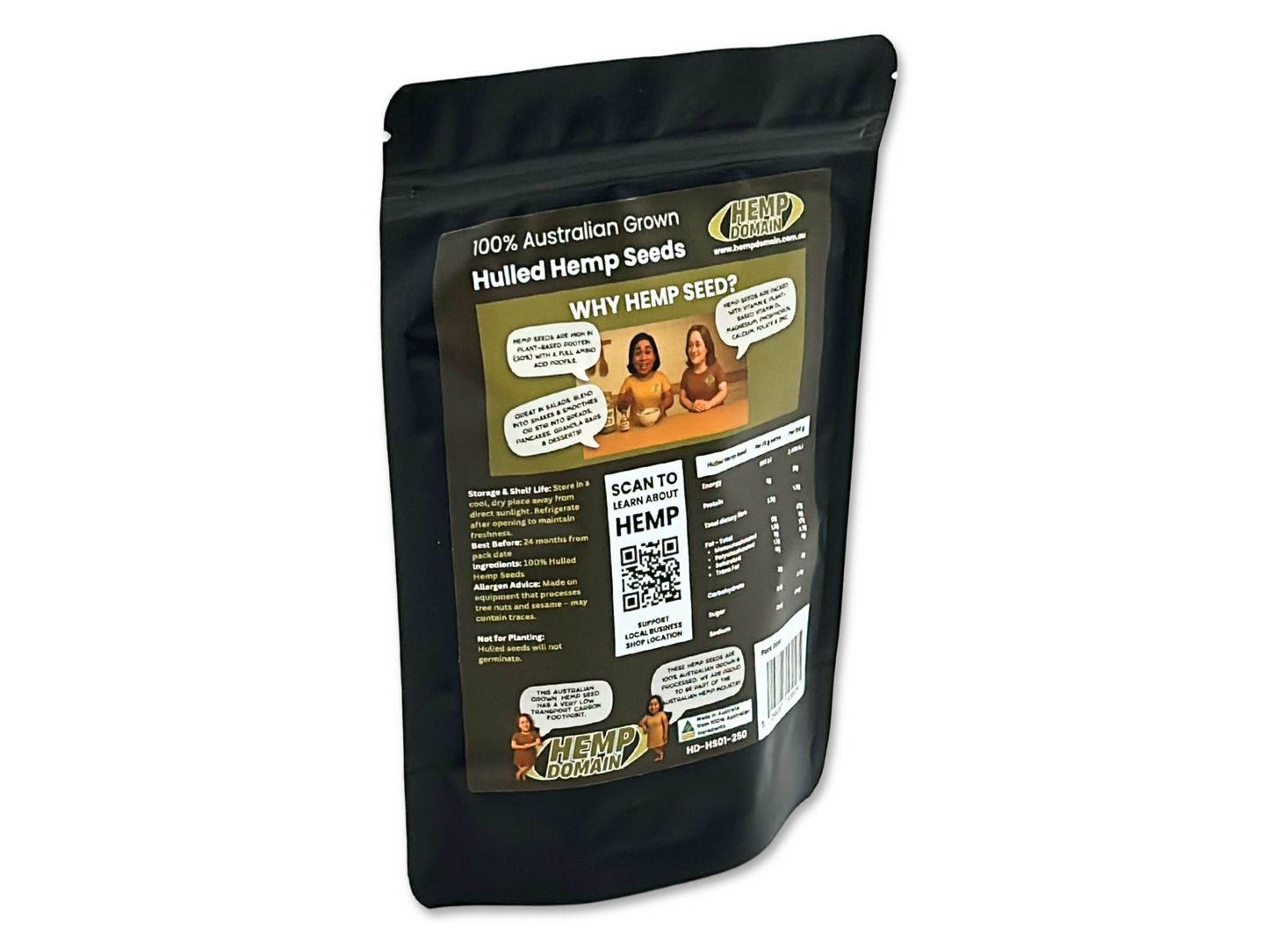 Hemp Domain - Hulled Hemp Seed - 500g
