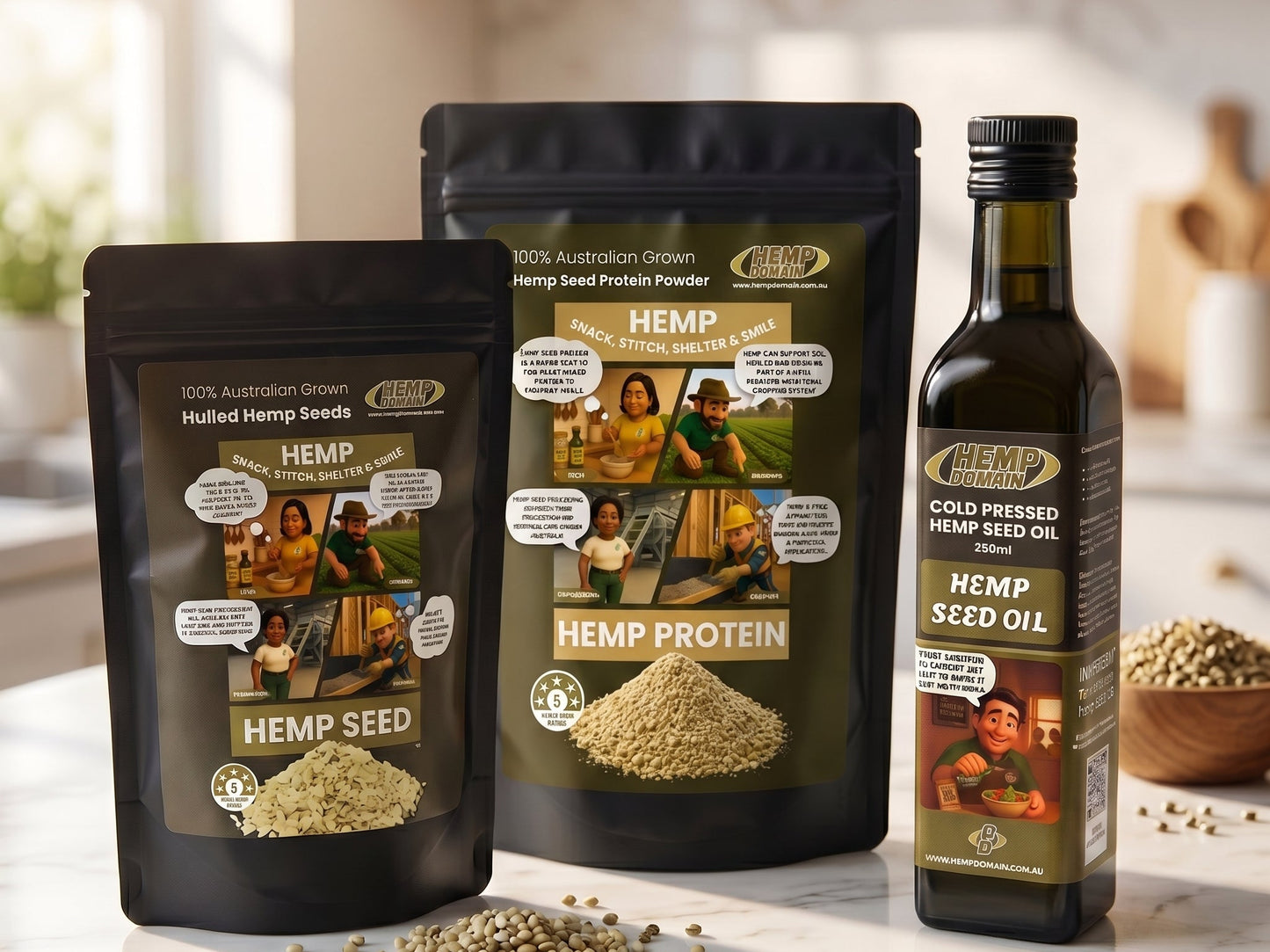 The Complete Starter — Hemp Seeds, Protein & Oil | Hemp Domain